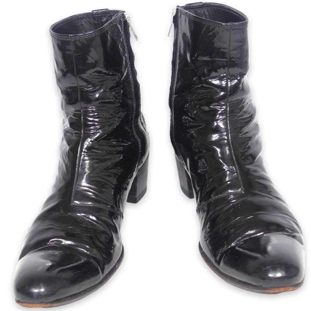即決☆alfredoBANNISTER☆26cm位 レザーサイドジップブーツ