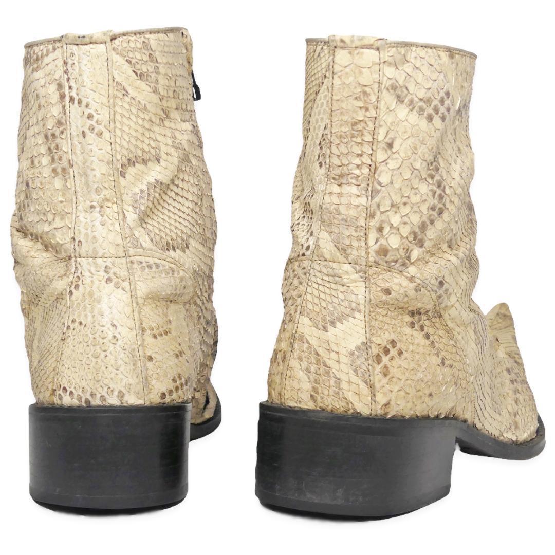 即決☆5351 POUR LES HOMMES☆26.5cm レザーサイドジップブーツ 5351