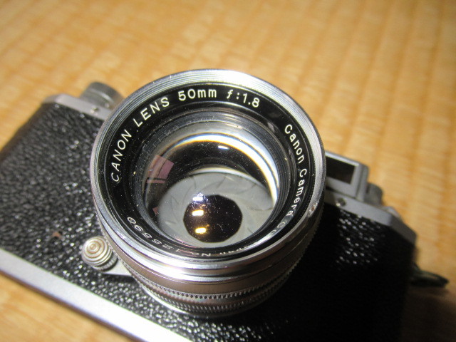 ■希少 極美品 OH済 完動品 1952年発売(昭和27年)！キャノン Canon II D(2D)型 CANON LENS 50mm F1.8 純正フォルダーとセルフタイマー他付_画像4