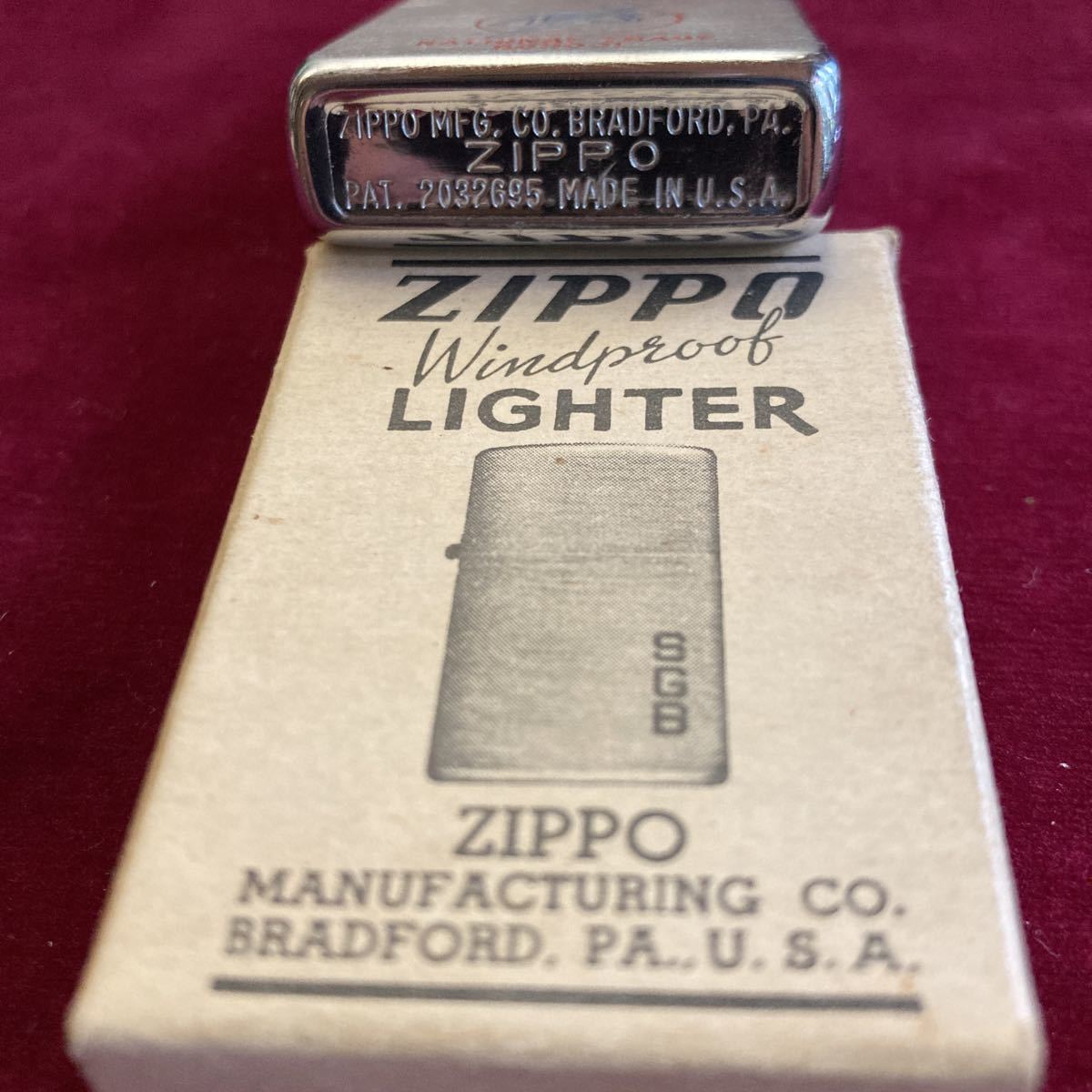 ジッポライター 1937年製オリジナル ZIPPO 箱付き未使用品