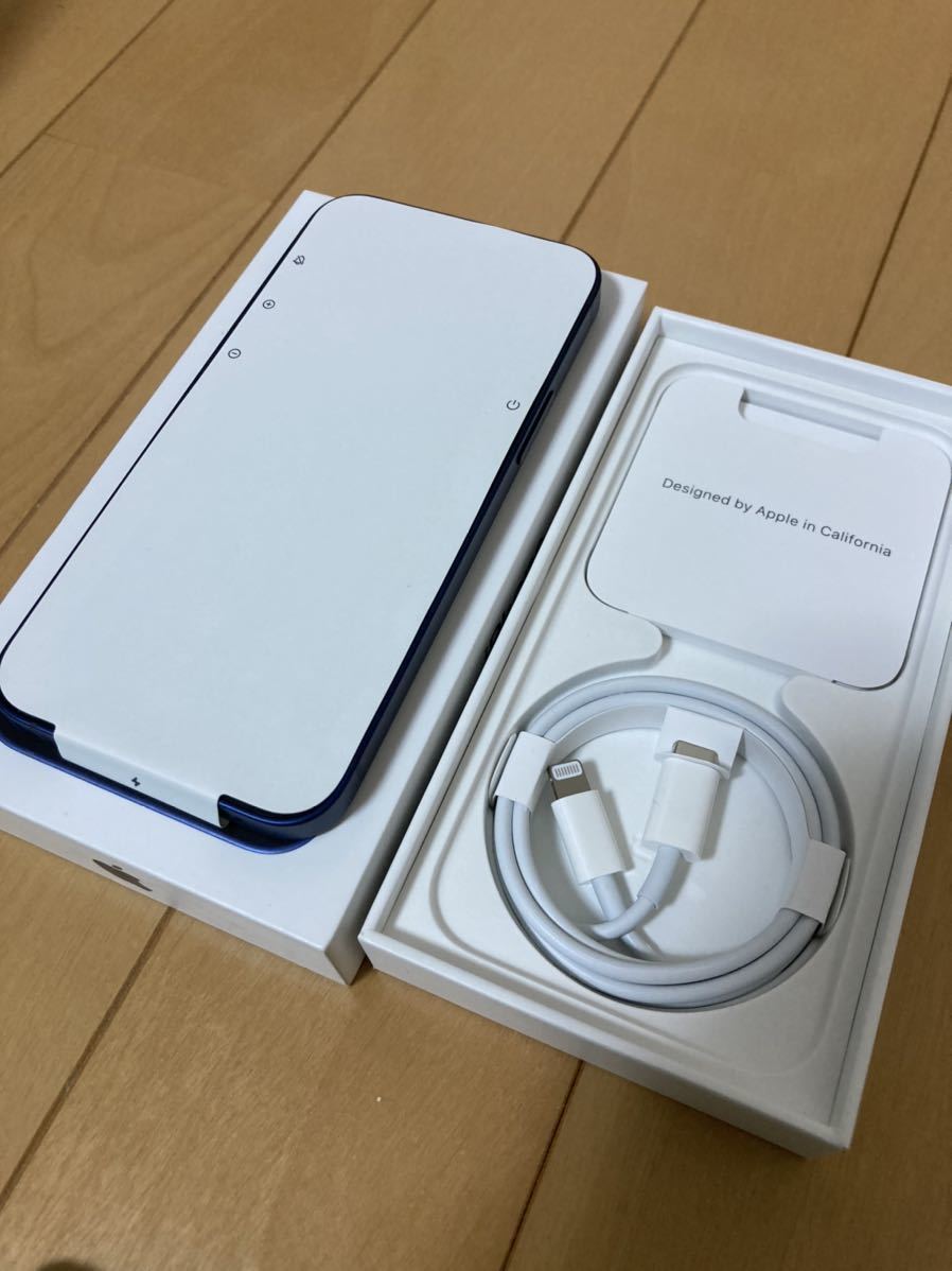 未使用 iPhone 12mini 64GB ブルー simロック解除済 MGAP3J/A ドコモ