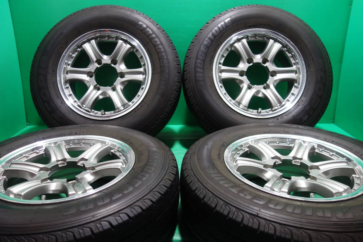 ブリヂストンサマータイヤ195/80R15 107/105L LTアルミセット-