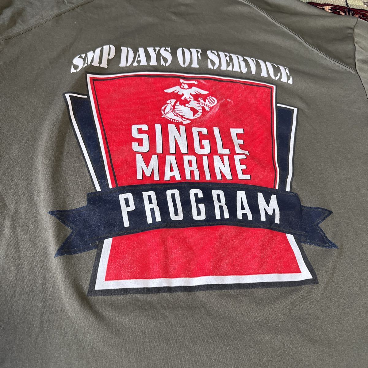  the US armed forces sea .. discharge goods USMC shingle marine program T-shirt size M OD speed . dry 