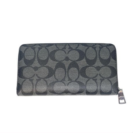 COACH】コーチ 長財布 メンズ チャコール/ブラック F58112 | yachaqs.com