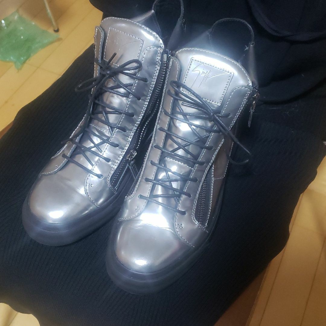 Giuseppe Zanotti レザー ハイトップ スニーカー | contifarma.pe