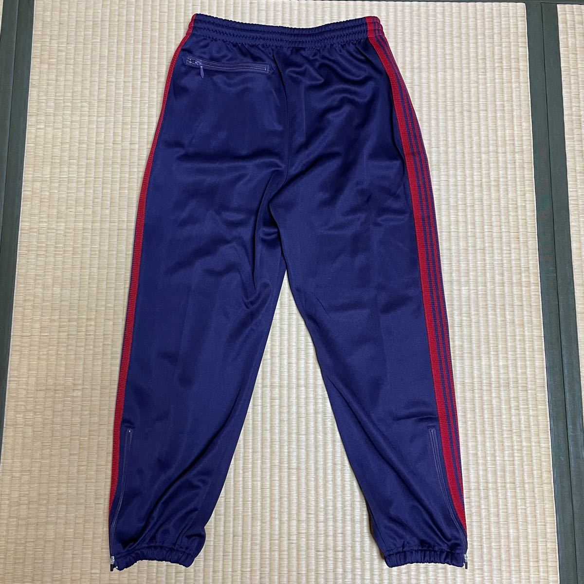 新品 needles トラックパンツ パープル ジップ ニードルス ニードルズ