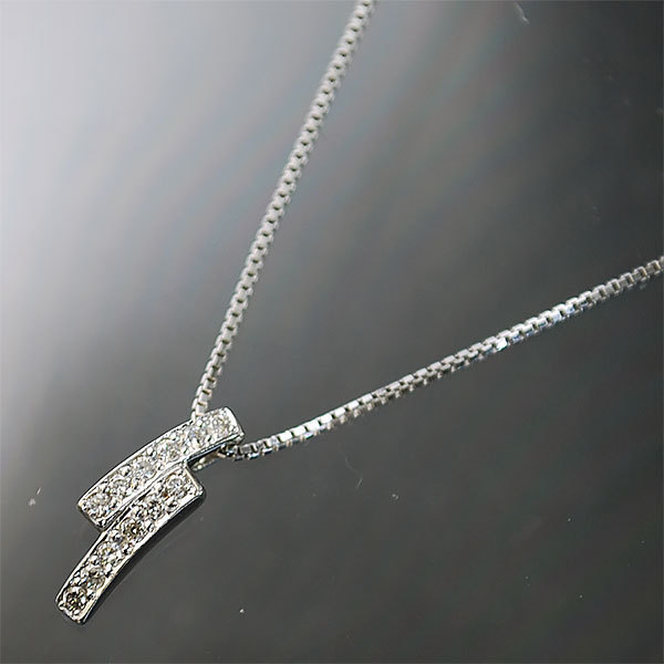 送料無料】【本物】ヴァンドーム青山☆ダイヤモンドネックレス☆K18WG