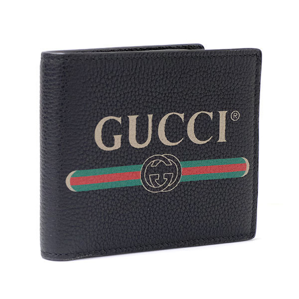 送料無料】【本物】極美品☆GUCCI グッチ☆メンズ折り財布☆お札入れ