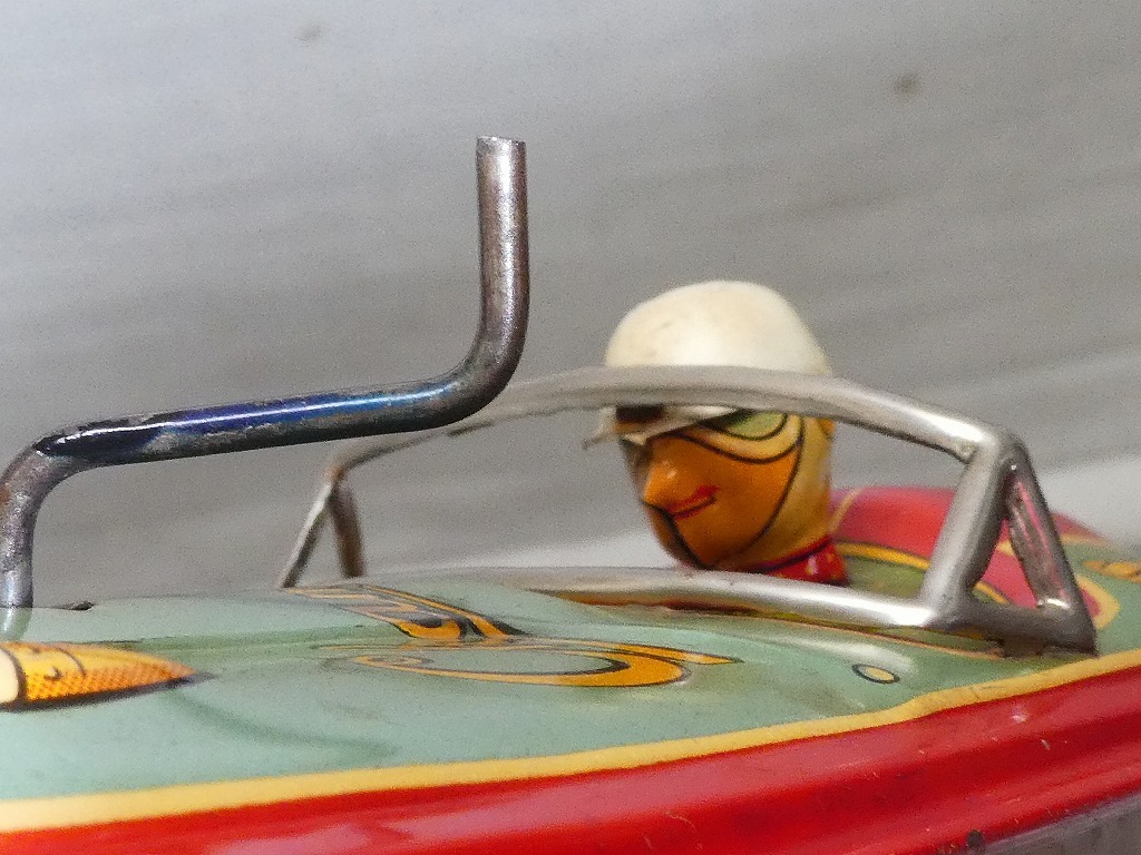 ●昭和レトロ 増田屋 ブリキのおもちゃ ボート 舟 Champion Boat 箱付 当時物 ブリキ 玩具 船 ヴィンテージ ジャンク●_画像3