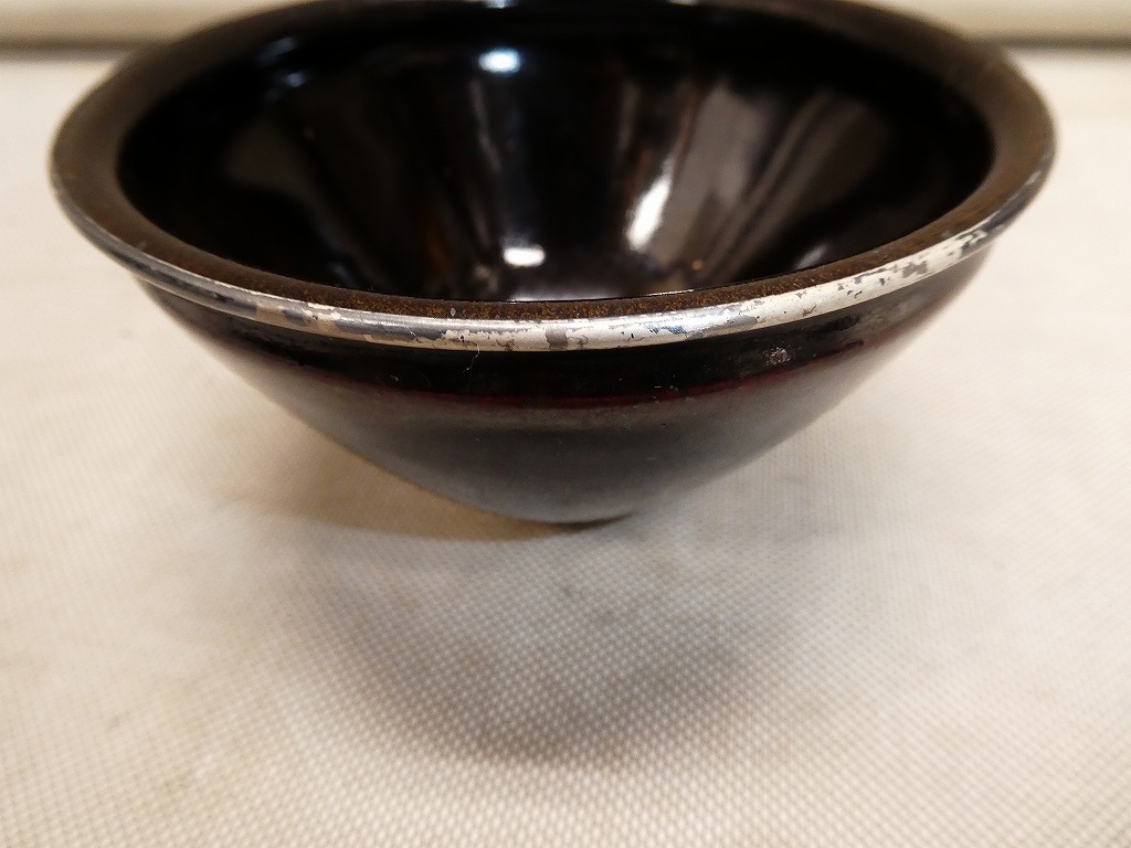 ●銘在り 抹茶茶碗 茶碗 色剥げ 茶道具●_画像4