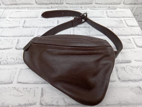2400円 【公式ショップ】 ISSEI MIYAKE イッセイミヤケ サドルバッグ ボディバッグ ブラウン 店舗受取可
