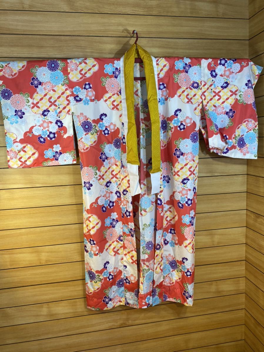  long kimono-like garment neckpiece attaching polyester * length 115cm child The Seven-Five-Three Festival M size underskirt 