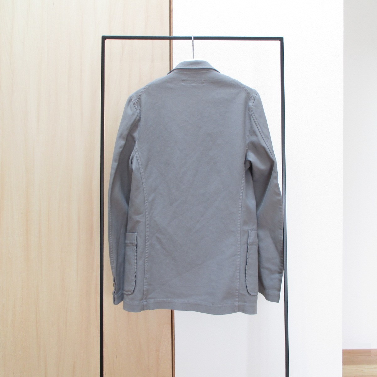 COMME des GARCONS SHIRT ポリ縮絨テーラードジャケット グレー COMME des GARCONS SHIRT ポリ縮絨テーラードジャケット グレー