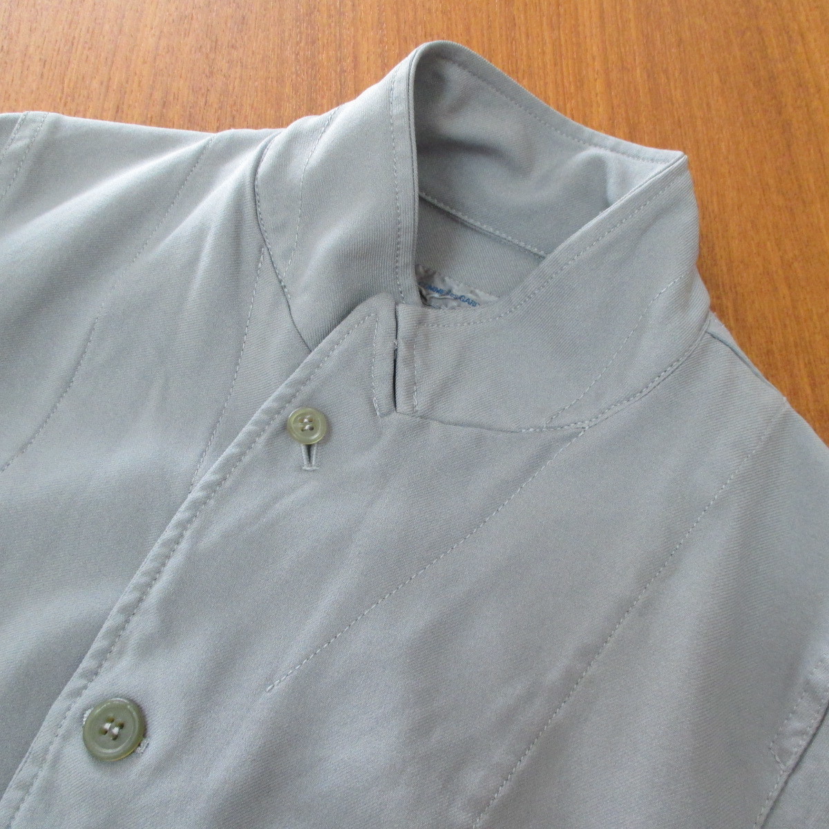 COMME des GARCONS SHIRT ポリ縮絨テーラードジャケット グレー COMME des GARCONS SHIRT ポリ縮絨テーラードジャケット グレー