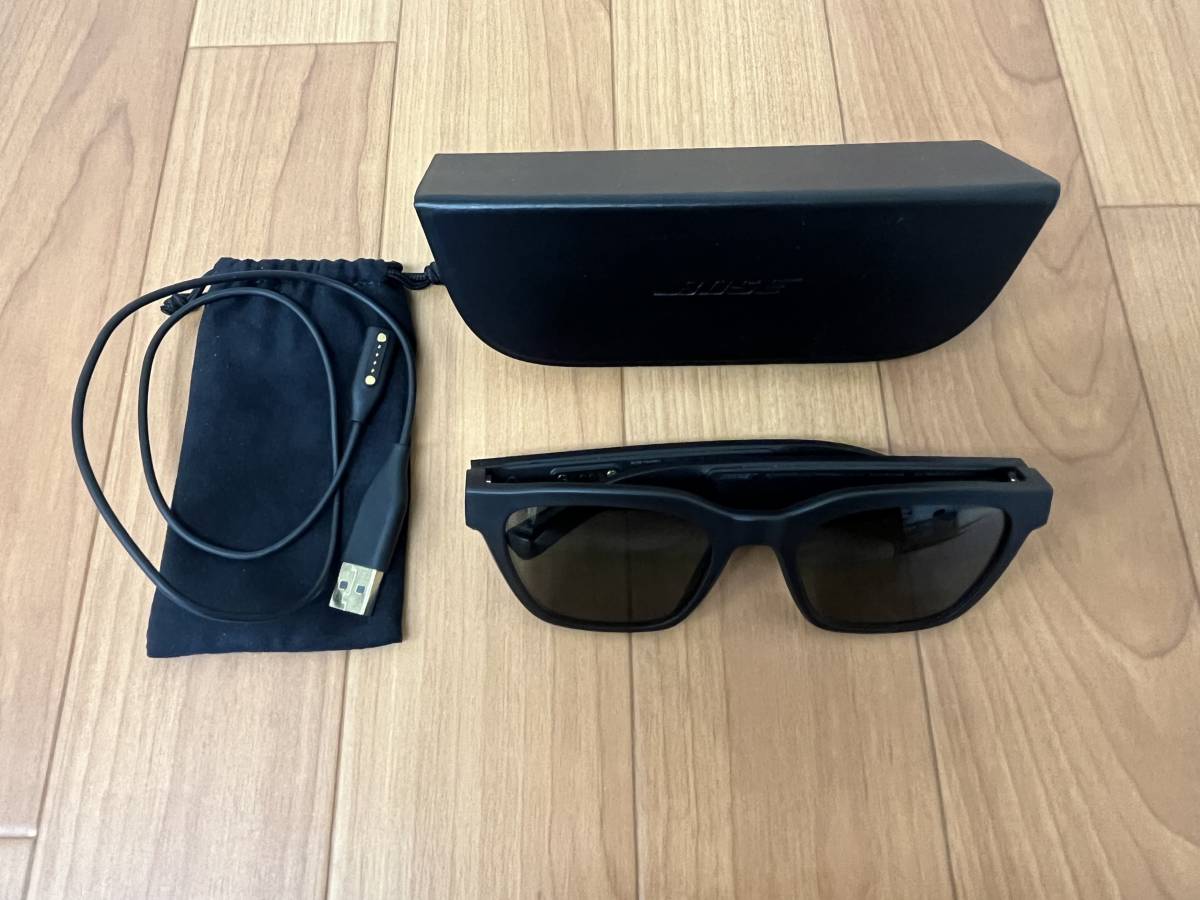 【BOSE ボーズ】ワイヤレスオーディオサングラス BOSE FRAMES ブラック BMD0008 中古品_画像1