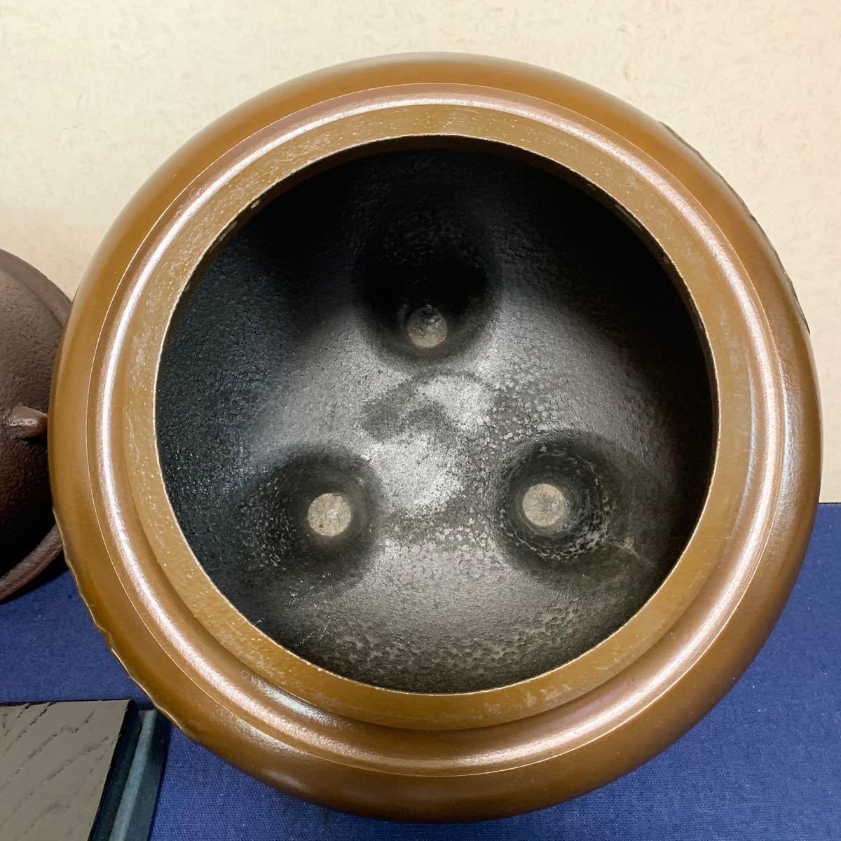 風炉釜 茶釜 電熱器 朝鮮風炉 野々田電熱器 敷板 前瓦 茶道具 茶釜