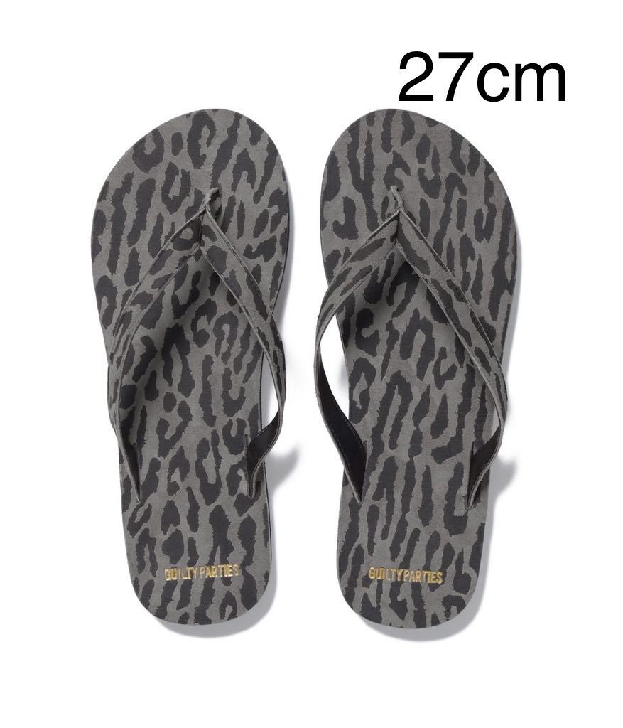 EL NIDO FLIPS / SUEDE LEOPARD BEACH SANDALS (EXCLUSIVE ITEM) WACKOMARIA ビーチサンダル ワコマリア