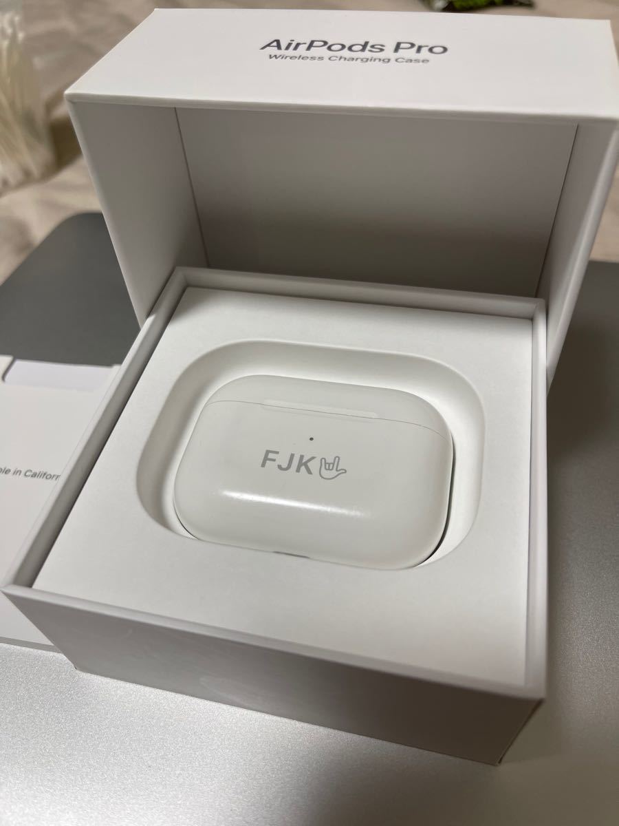 AirPods pro 充電ケース 正規品 箱付き(刻字あり 純正品