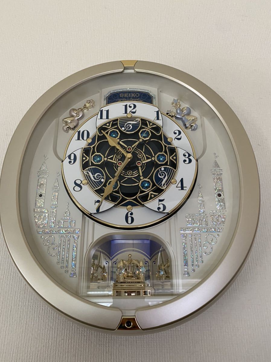 特価COMセイコー SEIKO RE601B からくり 茶メタリック アミューズ 掛時計
