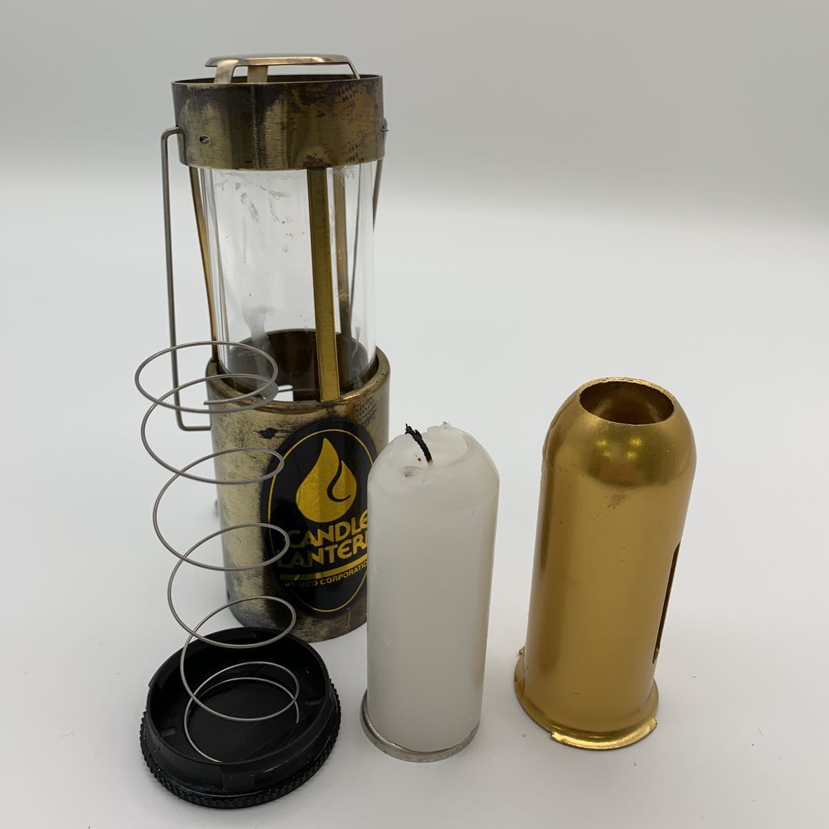 4-7-41□ UCO 真鍮 キャンドルランタン 旧ロゴ USA製 真鍮製 現状品 4-7-41□ UCO 真鍮 キャンドルランタン 旧ロゴ USA製 真鍮製 現状品