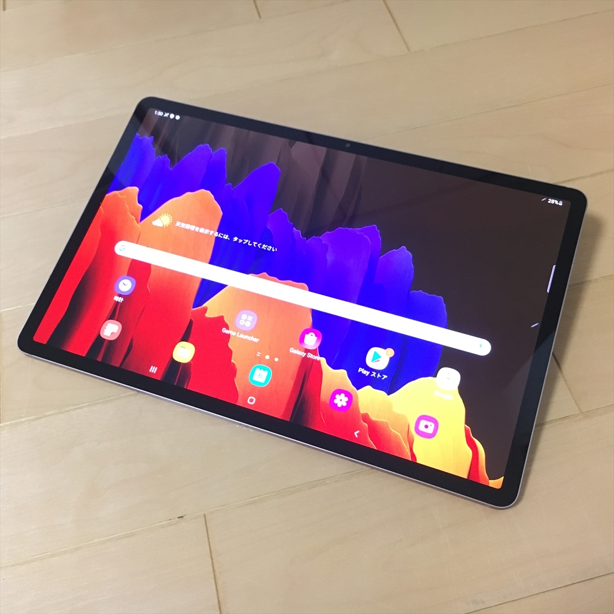 611)Samsung Galaxy Tab S7 Plus 128GB Wi-Fi 12.4インチ Mystic