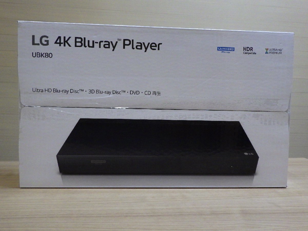 w165-14281 LG 4K UHD ブルーレイディスク プレーヤー UBK80 テレビ DVD CD 再生 HDR ブルーレイ3D コストコ