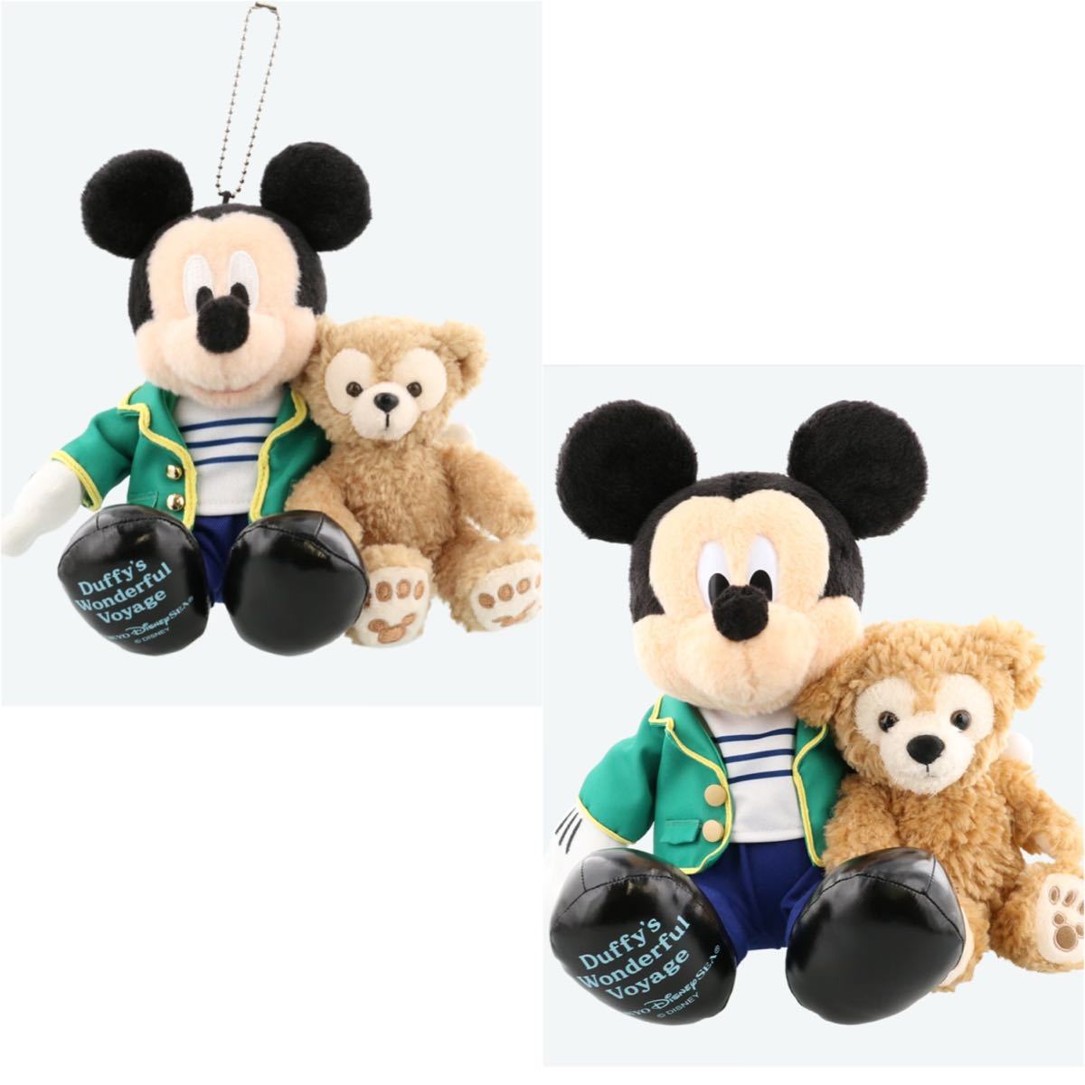 ミッキー ダッフィ ワンダフルヴォヤッジ ぬいぐるみ ぬいぐるみバッジ