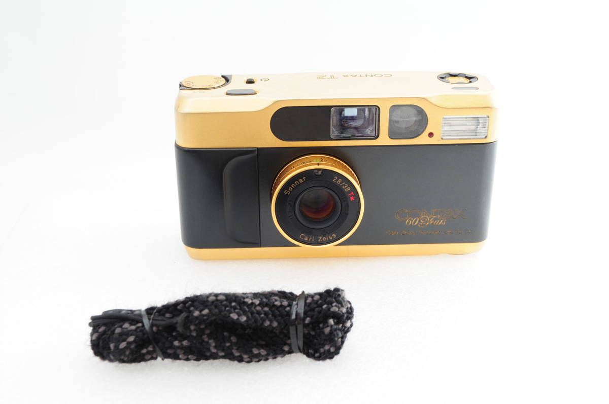 極上品 CONTAX コンタックス T2 大人気ゴールド 60Years Carl Zeiss