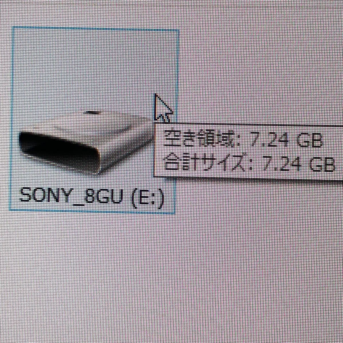 SONY  ソニー　ノックスライド 8GB  USBメモリー　ピンク