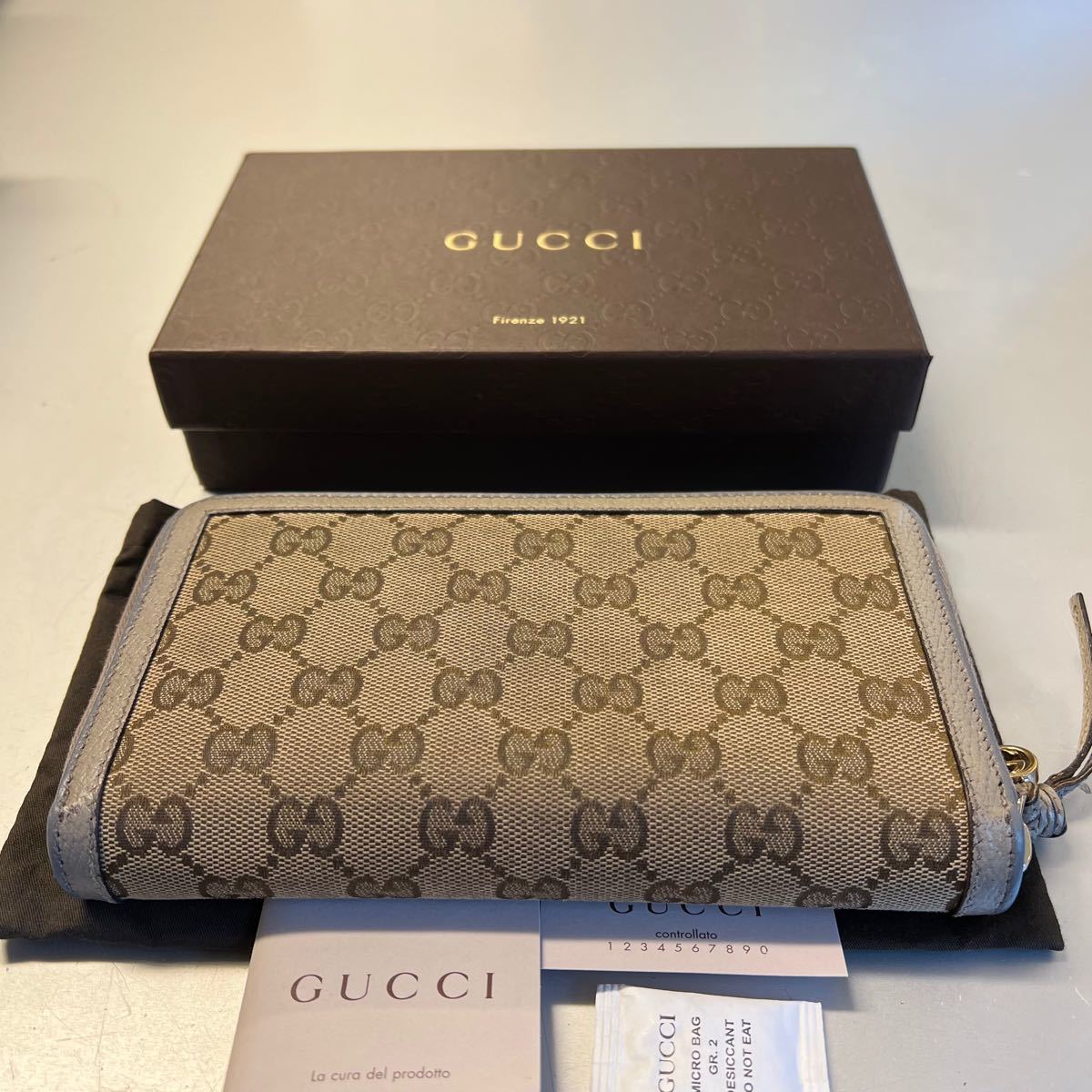 未使用に近い グッチ GUCCI 財布 長財布 GGキャンバス ラウンド 未使用に近い グッチ GUCCI 財布 長財布 GGキャンバス ラウンド