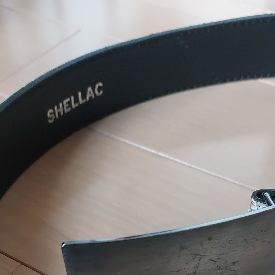 シェラック shellac リアルパイソンベルト 美品 シェラック shellac リアルパイソンベルト 美品