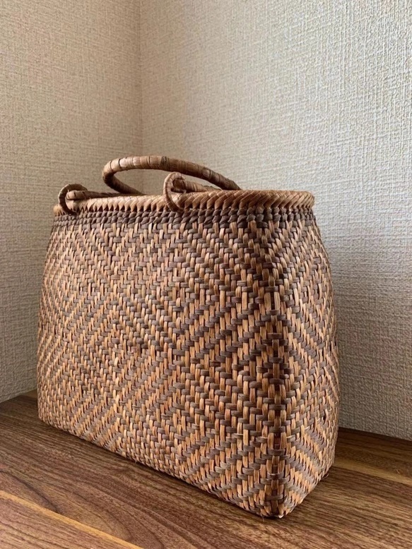  mountain .. mountain .. basket bag handmade mountain ... bag two kind raw materials inside cloth equipped 