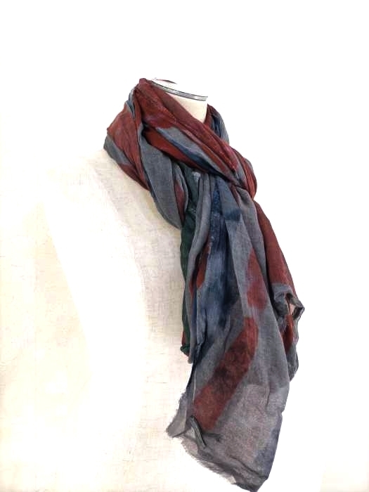 Faliero Sarti(ファリエロサルティ) カシミヤ混総柄大判ストール