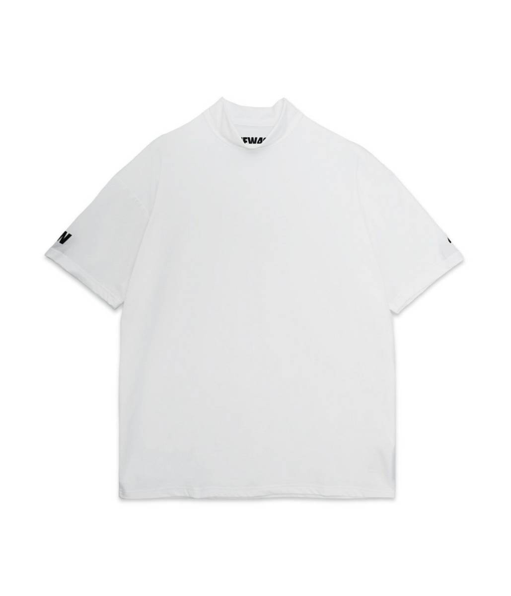 ○新品未使用 【TFW49 】モックネックシャツ MOCK-NECK-T SIZE:M WIITE