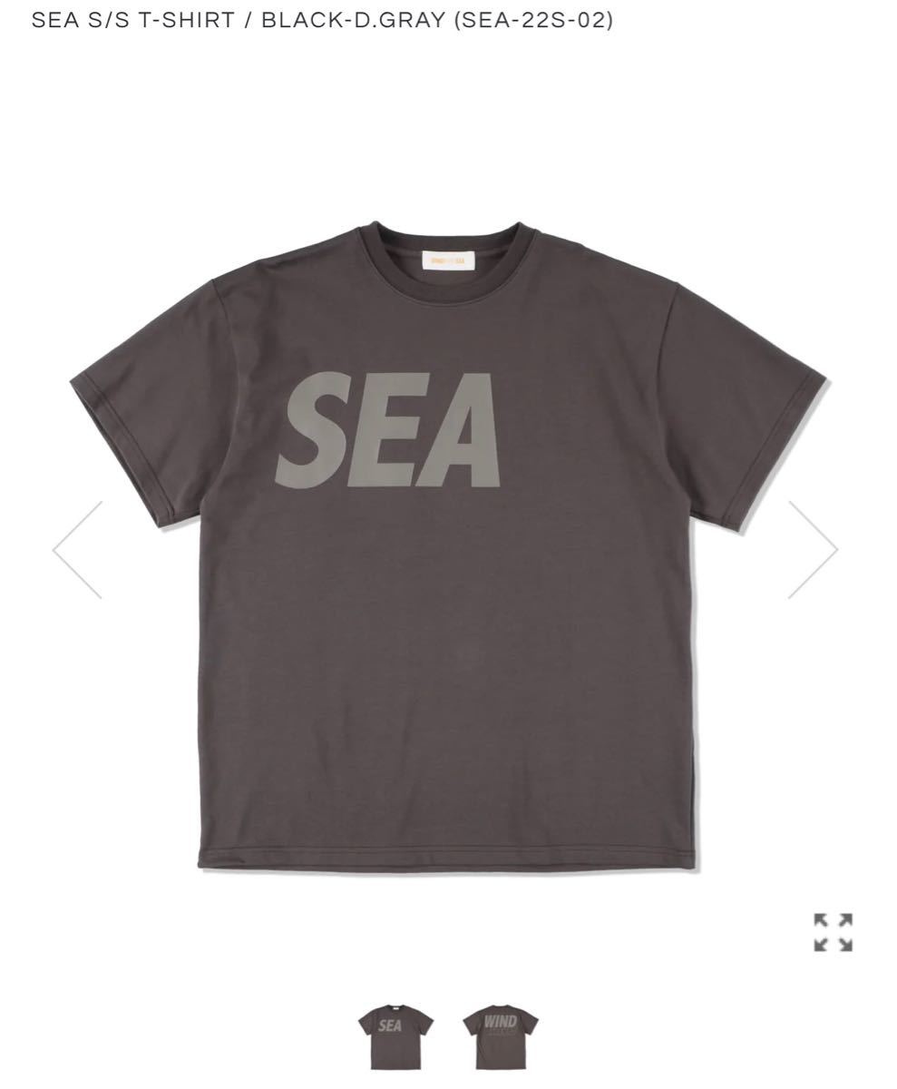 WIND AND SEA 半袖Tシャツ Black-D.Gray Ｌサイズ　限定　ロゴTシャツ　当選品