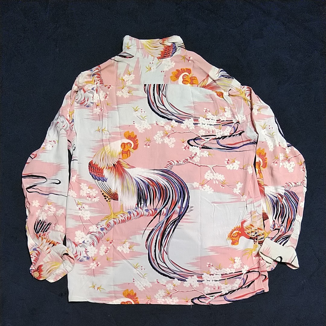 DENIME アロハシャツ 貴重な和柄 DENIME ドゥニーム 怒仁無 家紋 藍染め Tシャツ