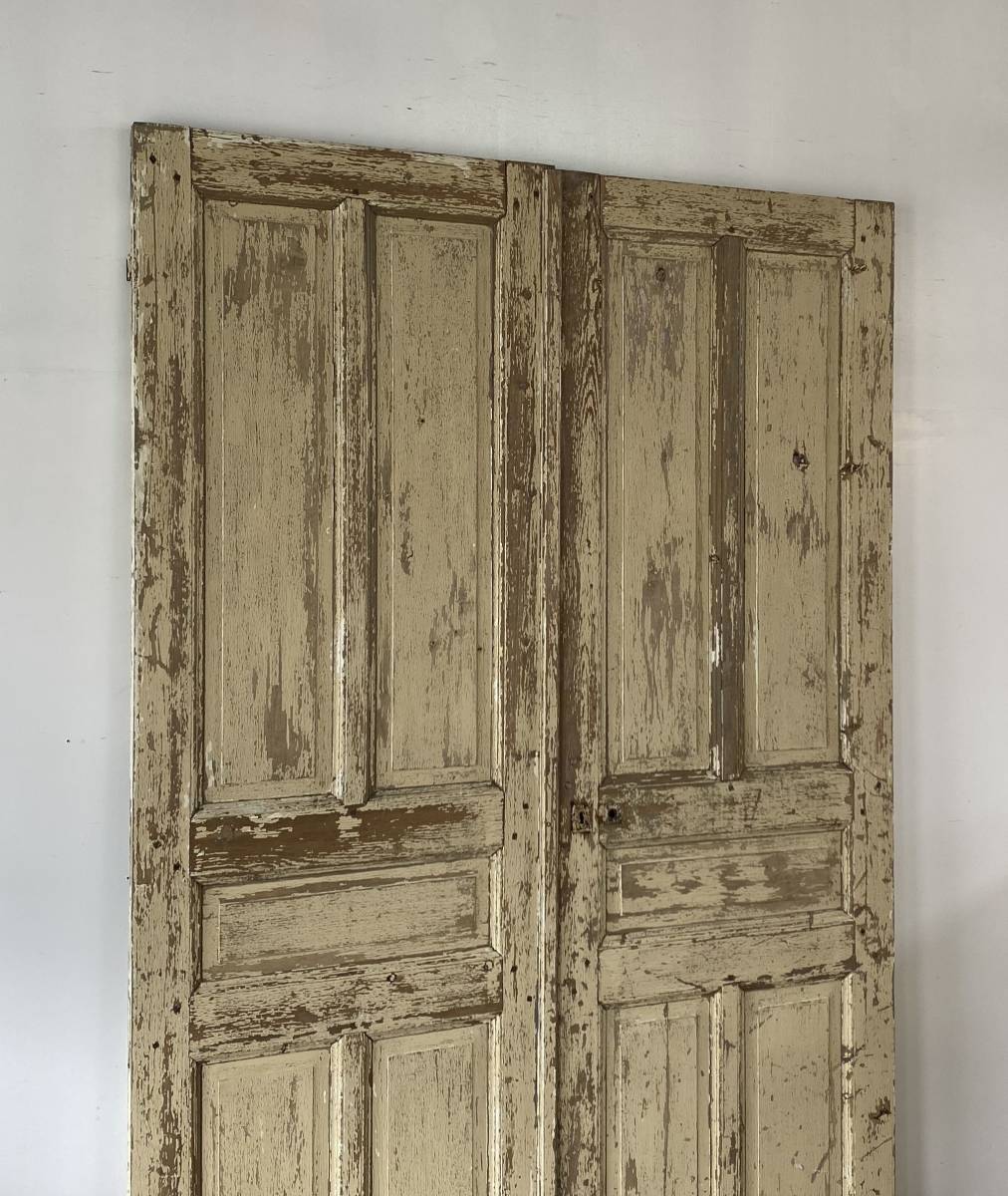 フランス アンティーク Pair ドア チェア 店舗什器 of doors panel
