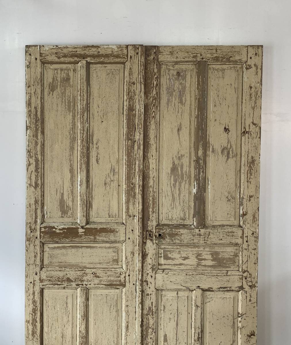 フランス アンティーク Pair ドア チェア 店舗什器 of doors panel