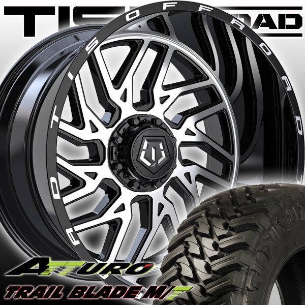 TIS 544MB 22x12J ダッヂラム ダッジラム 22インチマッドタイヤホイールセット ATTURO TRAIL BLADE MT 33x12.50R22 35x12.50R22 37x13.50R2_画像1