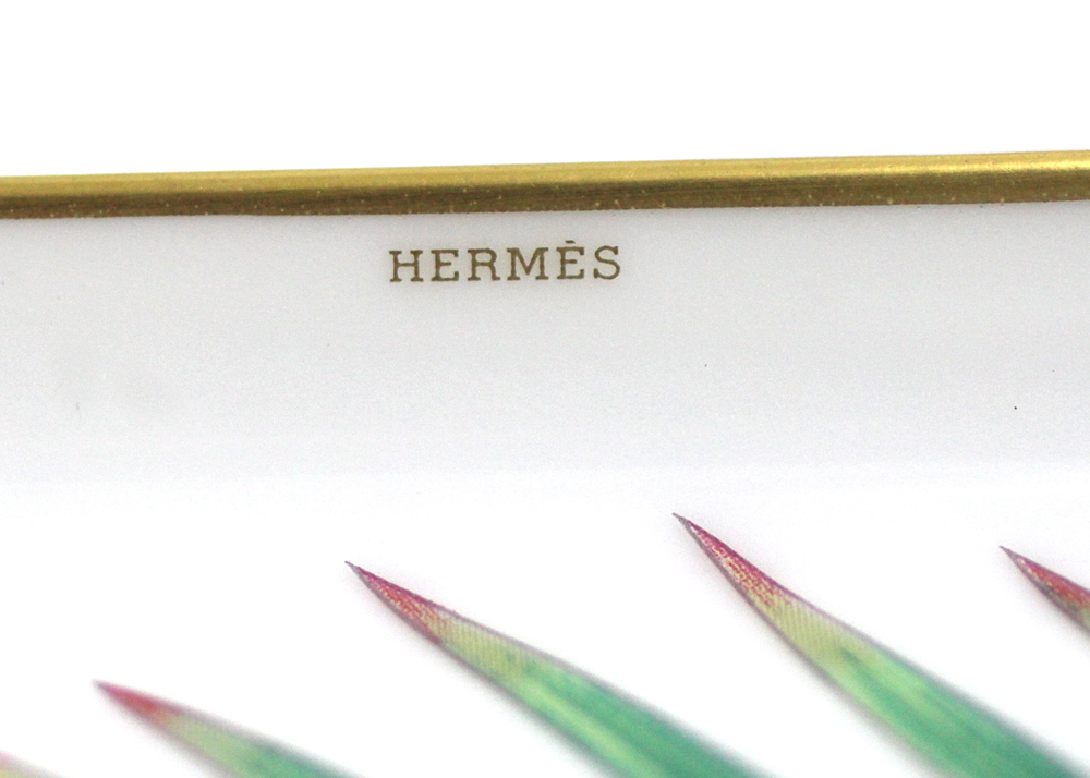 Hermes】エルメス ファシフォリア パルム 長方形プレート 16×12cm