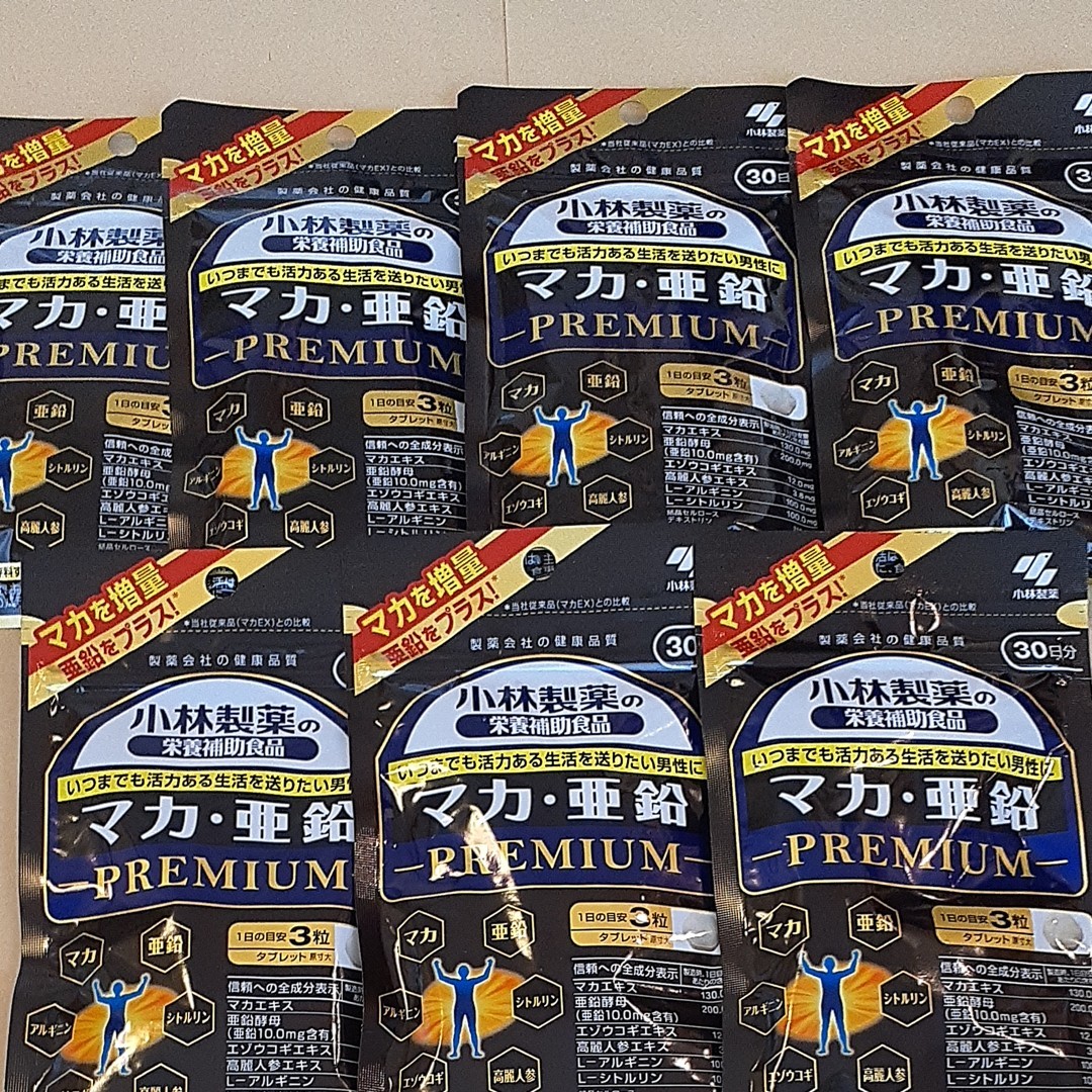 小林製薬 マカ亜鉛 PREMIUM 30日分×7袋