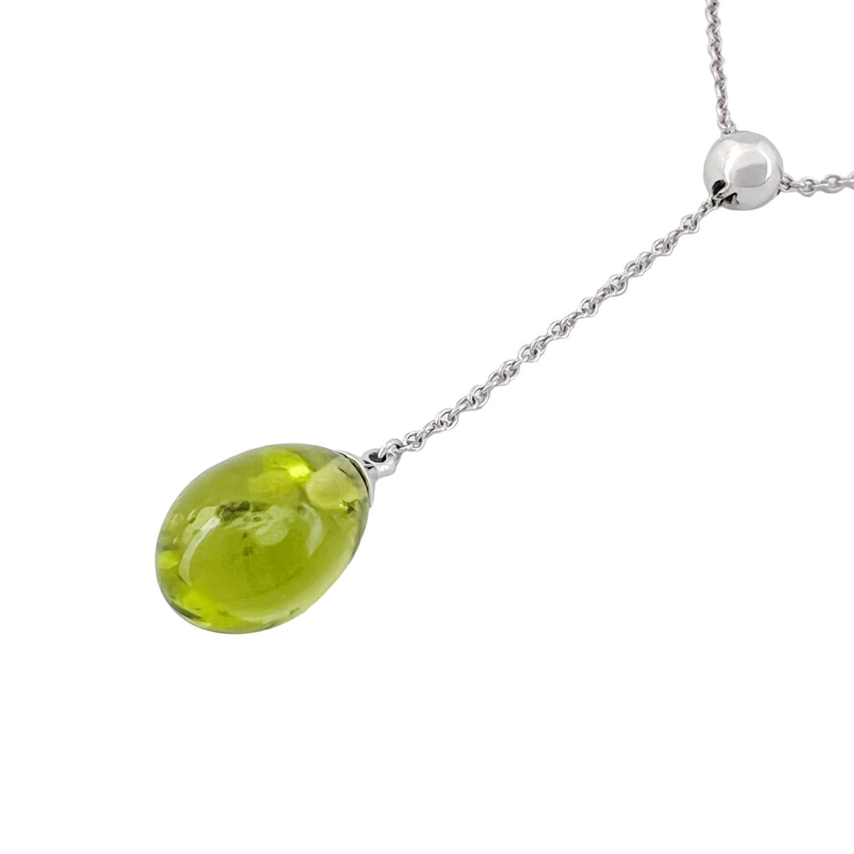 TIFFANY&Co. ティファニー ネックレス ペリドット K18 WG レア-
