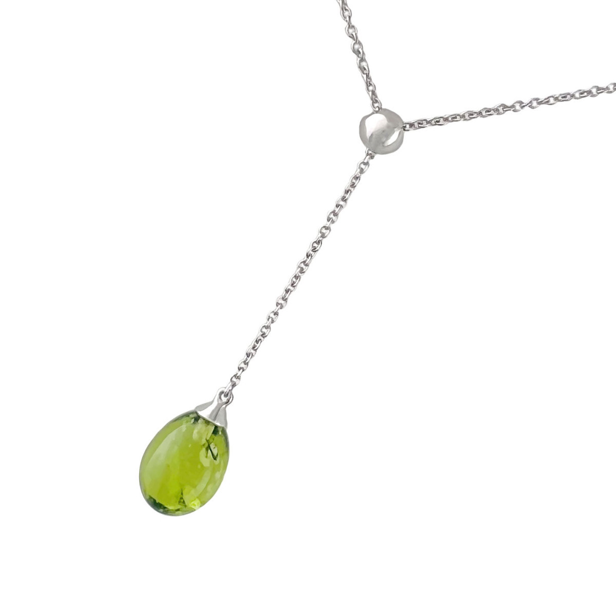 TIFFANY&Co. ティファニー ネックレス ペリドット ブラ K18 WG 750
