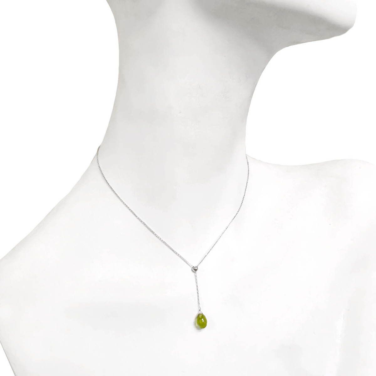 TIFFANY&Co. ティファニー ネックレス ペリドット ブラ K18 WG 750