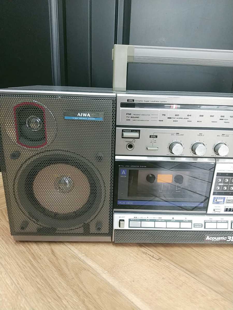 AIWA CA-W2 アイワ ラジカセ 昭和レトロ ラジオ カセットテープ