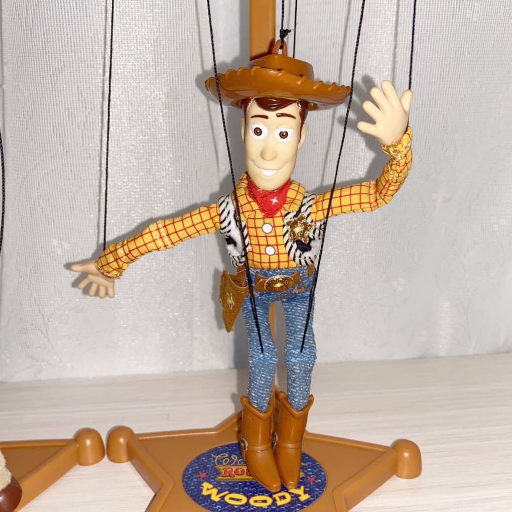 トイストーリー2 マテル ラウンドアップ マリオネット 操り人形 ウッディ ブルズアイ セットTOYSTORY Hang Around Woody Marionette_台紙ダメージ