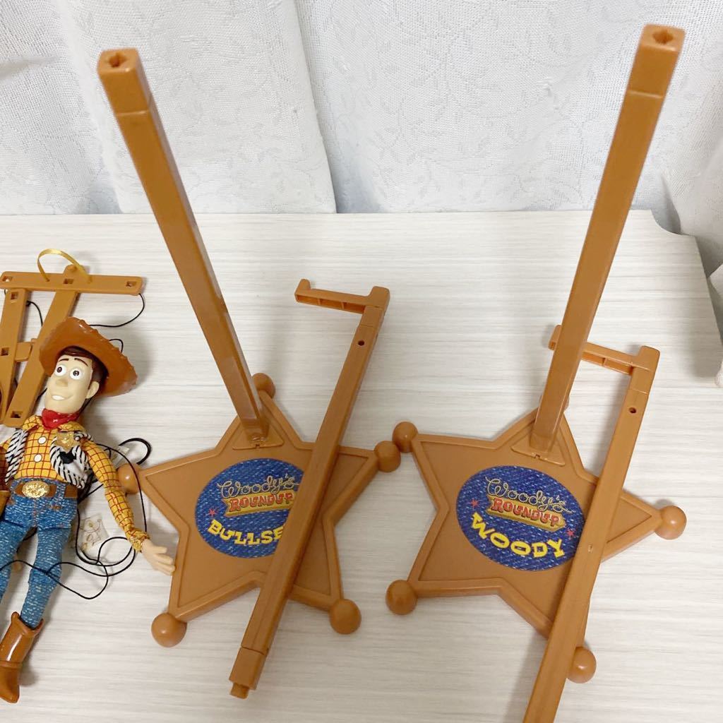 トイストーリー2 マテル ラウンドアップ マリオネット 操り人形 ウッディ ブルズアイ セットTOYSTORY Hang Around Woody Marionette_画像9