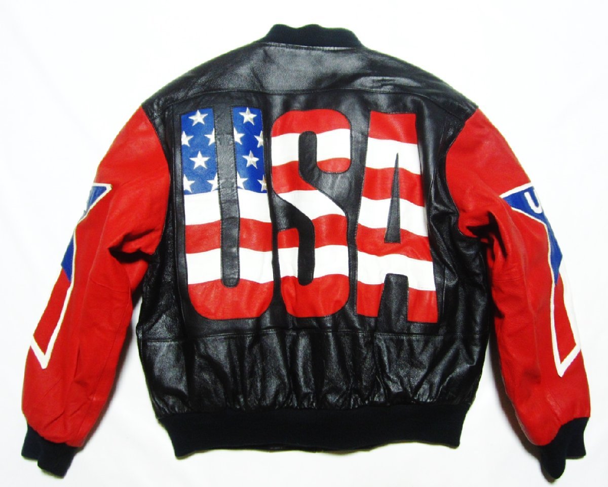 2022新商品 未使用に近い Michael Hoban WHERE MI USA leather jacket USA レザージャケット/ブルゾン/スタジャン/S Sサイズ