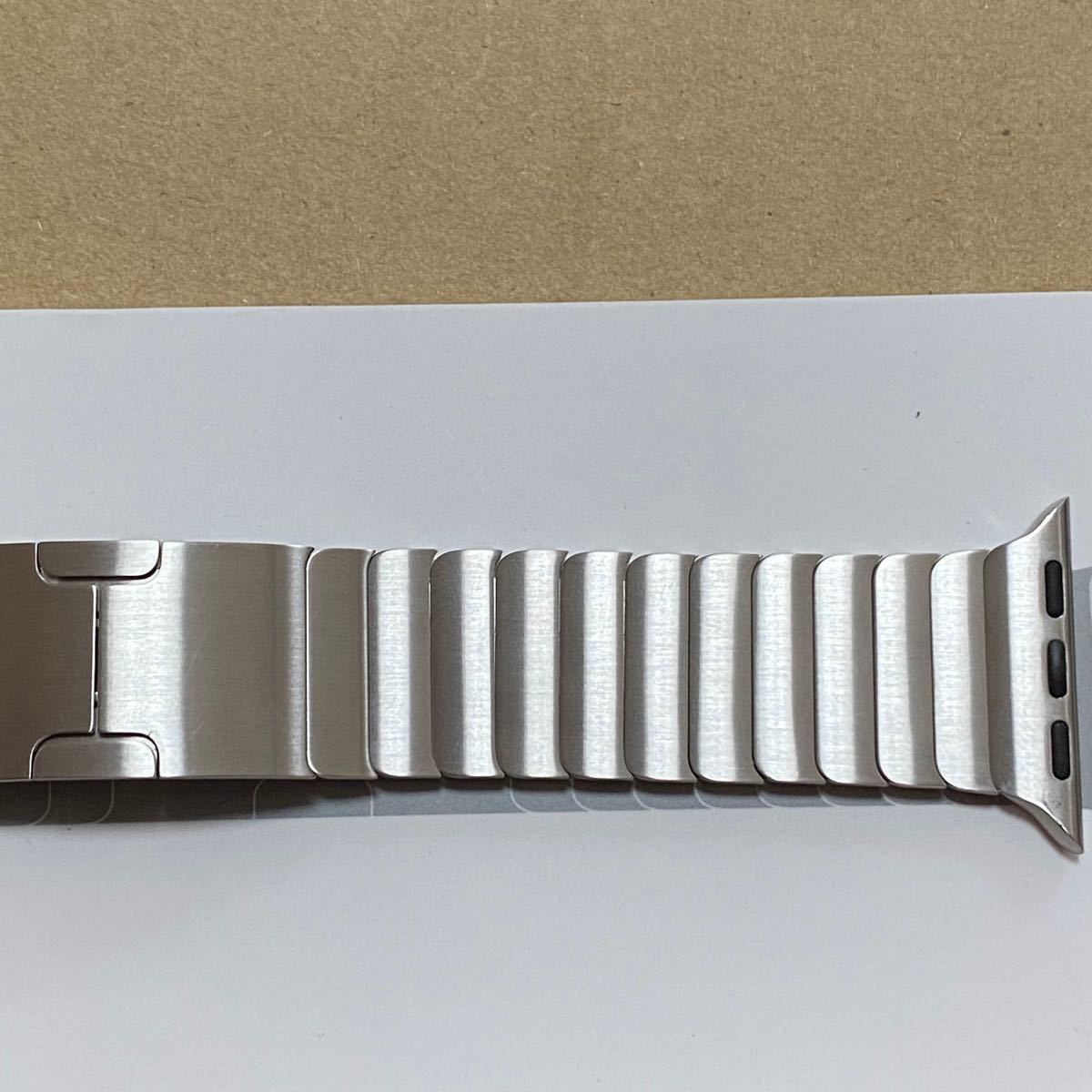 Apple Watch 38/40/41mm対応 純正品 シルバー リンクブレスレット MUHJ2FE/A 付属品完備 良品