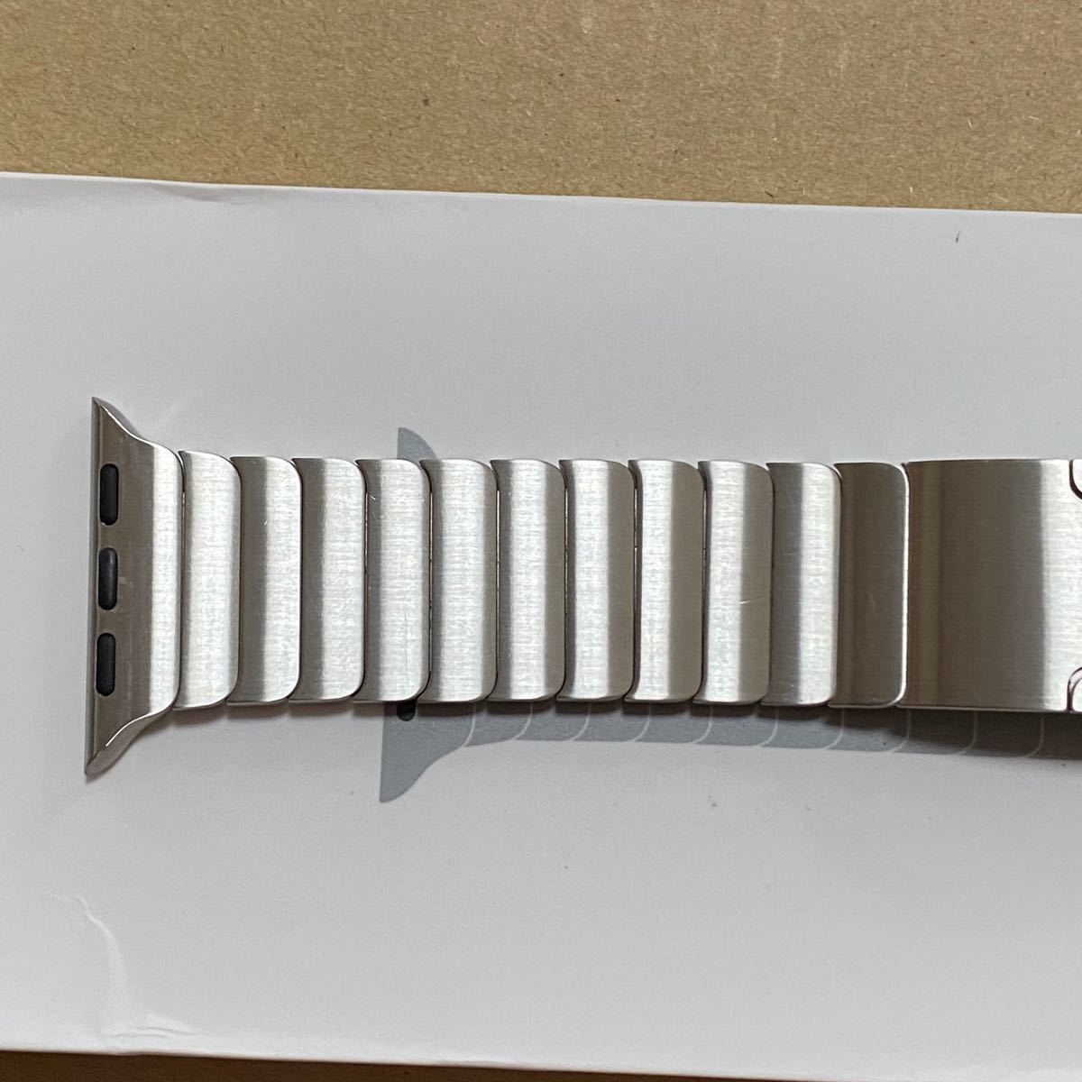 Apple Watch 38/40/41mm対応 純正品 シルバー リンクブレスレット MUHJ2FE/A 付属品完備 良品
